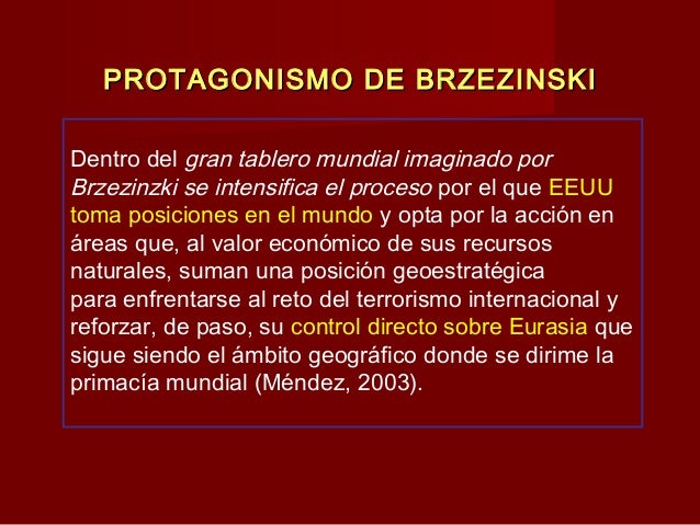 brzezinski el gran tablero mundial